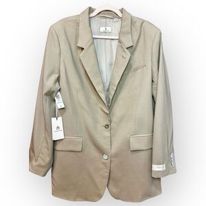 NWT Babaton Agency Blazer Color Taupe. Size XL/TG